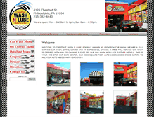 Tablet Screenshot of chestnutwashnlube.com